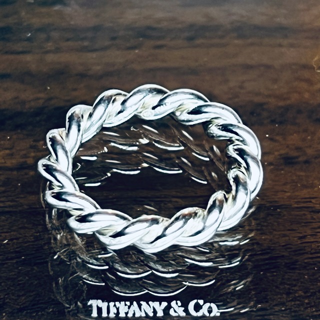 OLD TIFFANY & CO. Twist Ring Sterling Silver #14 | オールド ティファニー ツイスト リング スターリング シルバー