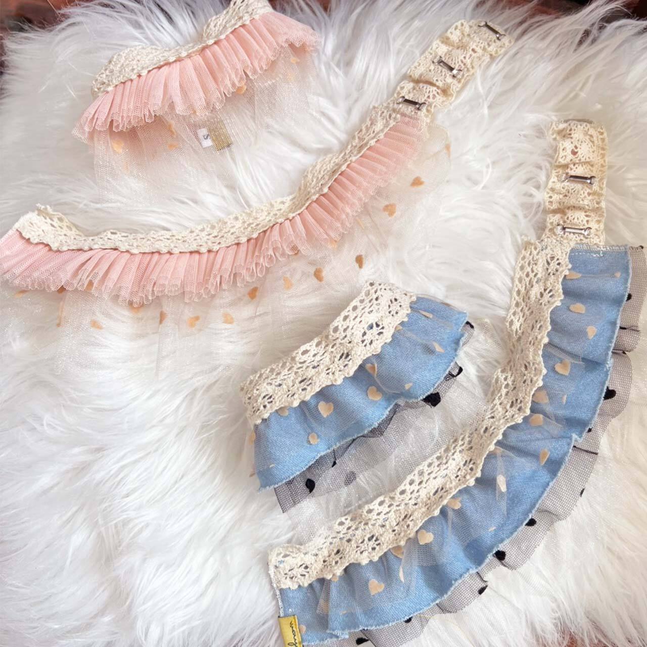 おめかしスタイ_ボリュームチュールレース【Way_Collection】（ ペット