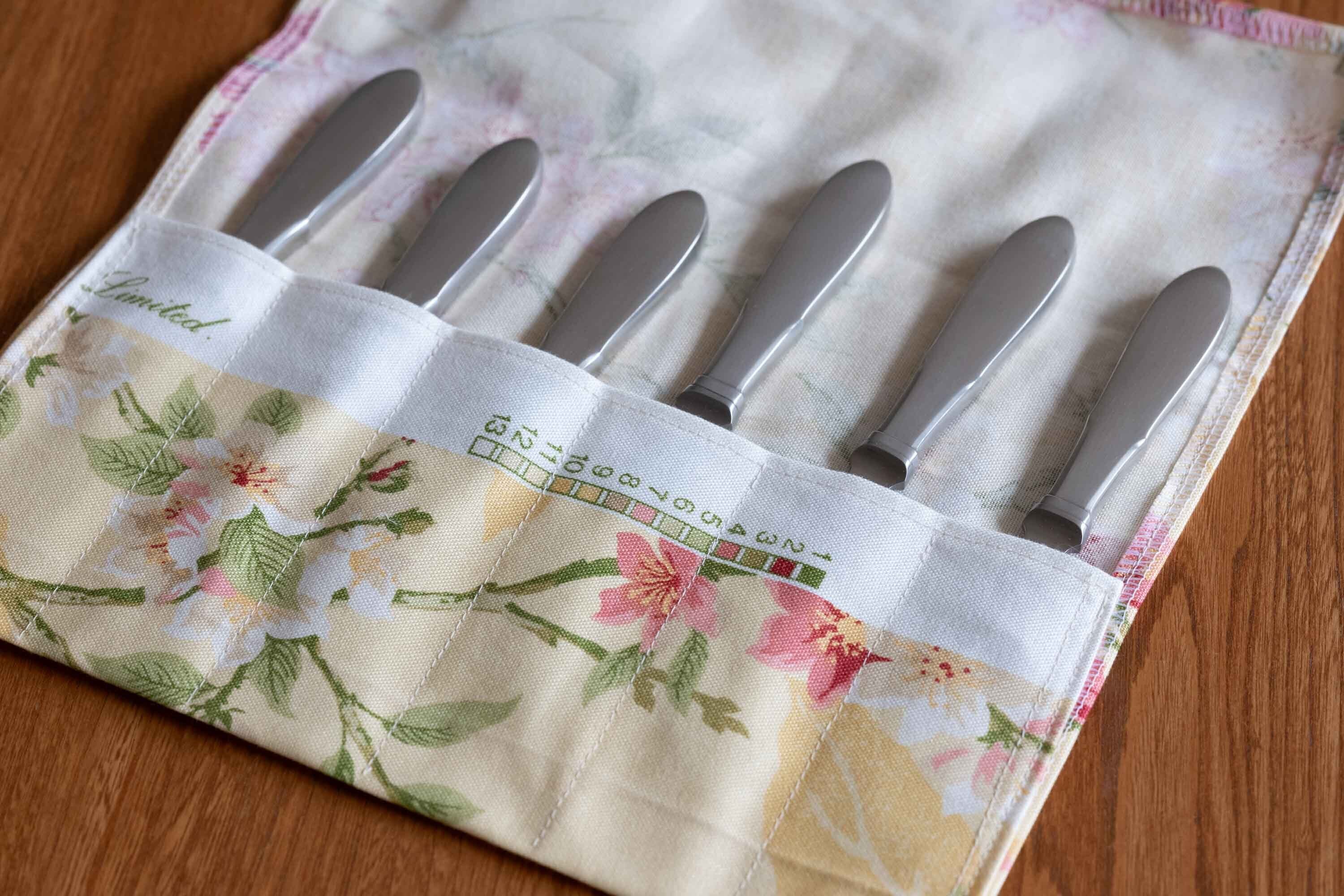 Mitra (ミトラ) バタースプレター 6本セット オリジナルカトラリー入れ付 Georg Jensen(ジョージ・ジェンセン)1941年〜