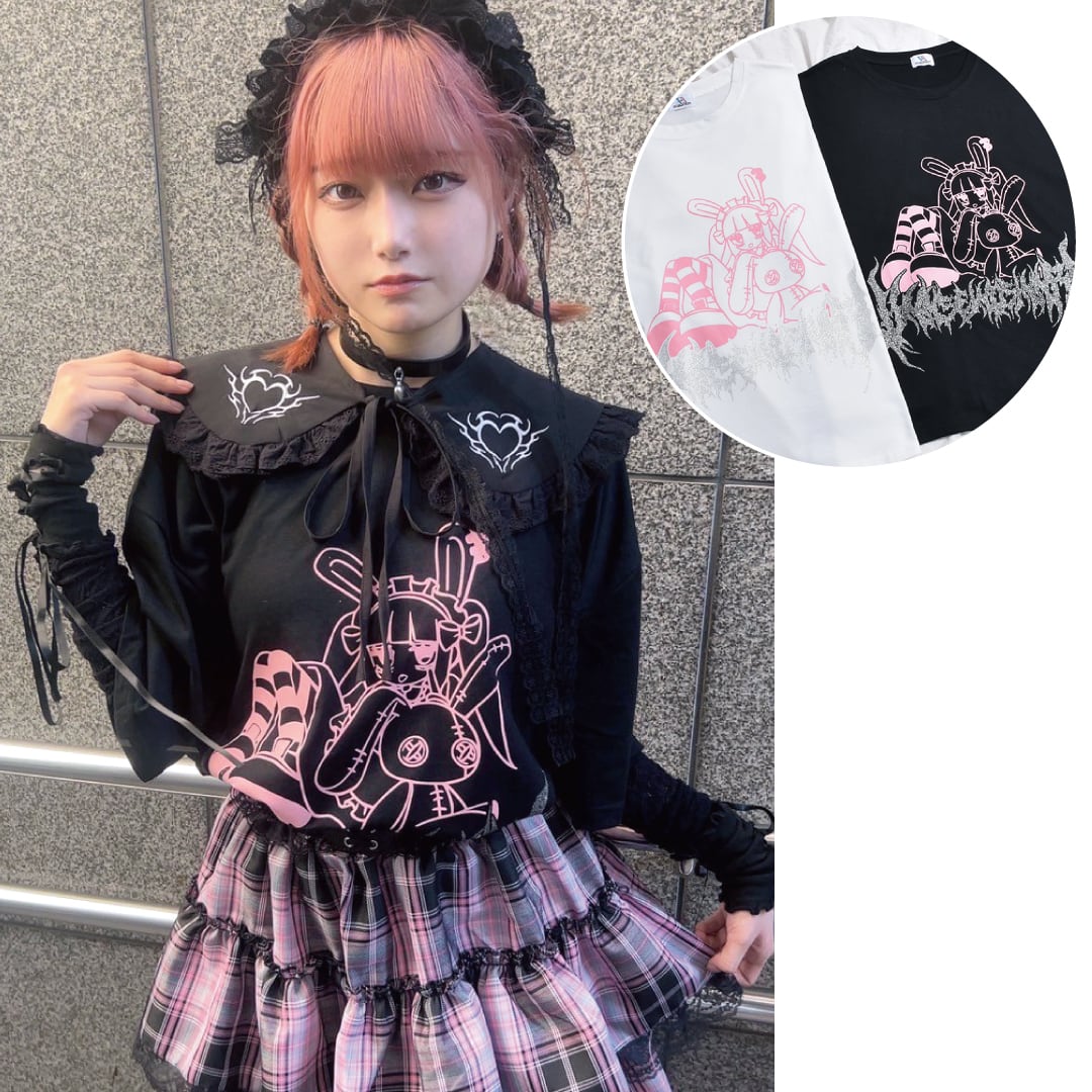 【8/15新着】人気Tシャツ復活★ラメウサGIRL Tシャツ②