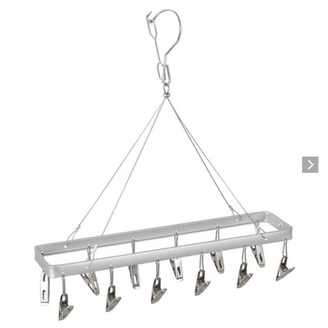 ステンレスピンチハンガースリム　12クリップ