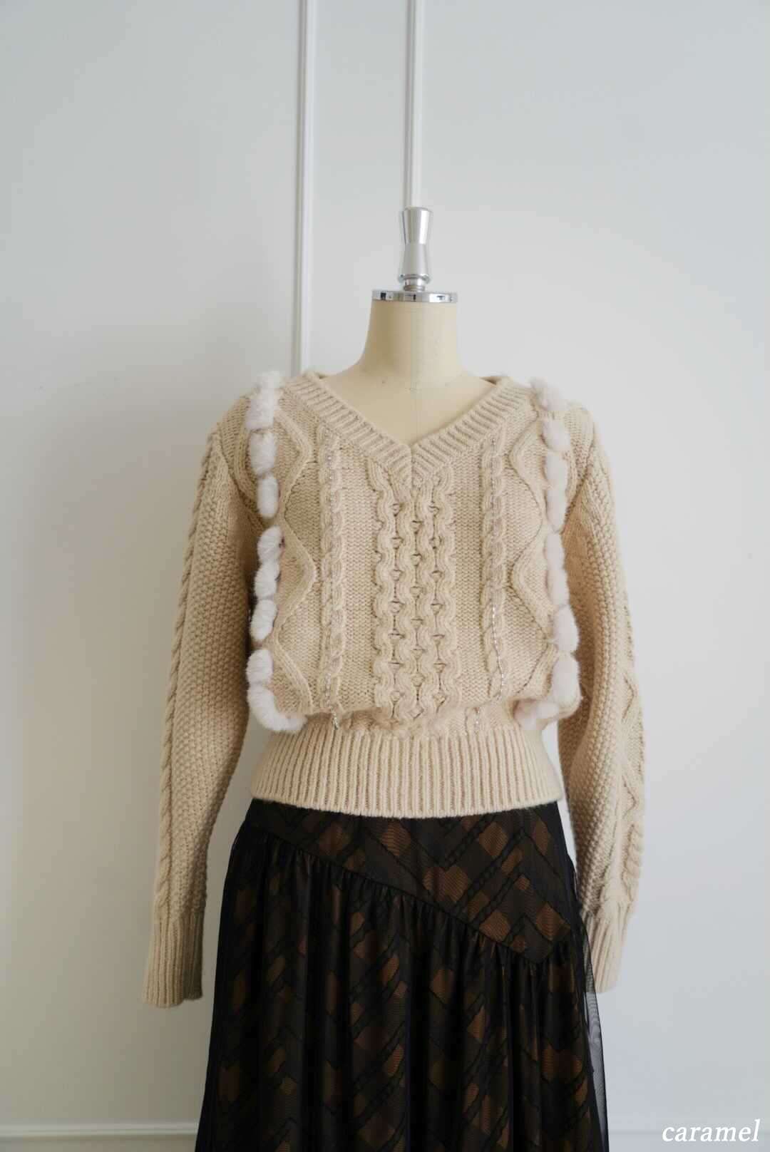cable knit pullover