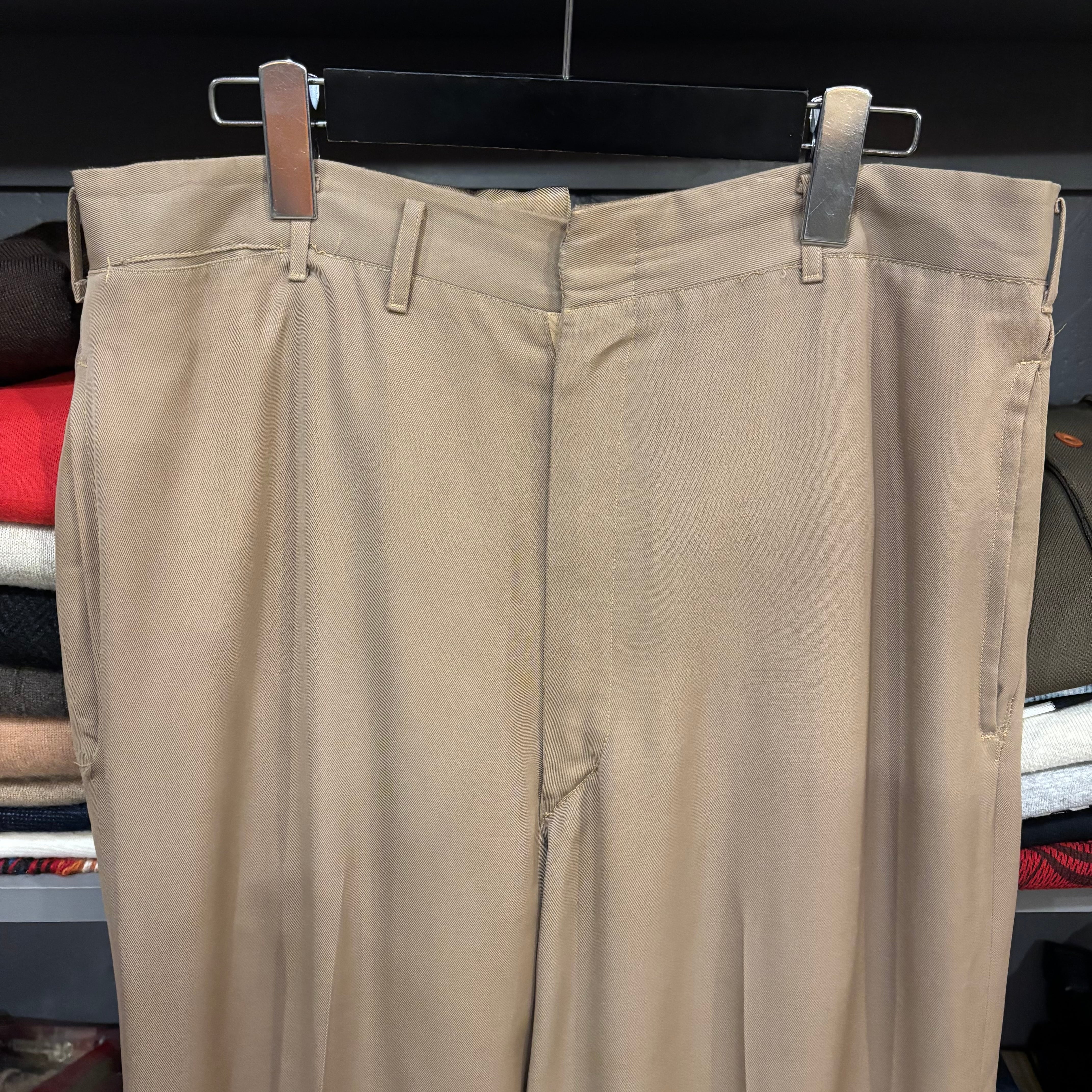 50s-60s Rayon Gabardine Slacks | VOSTOK