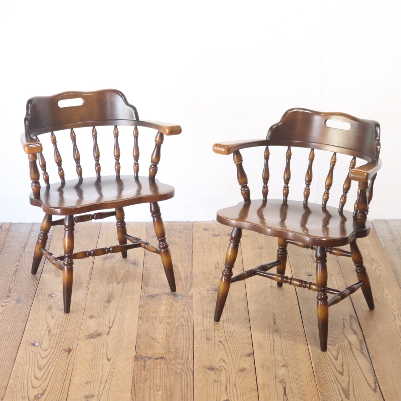 キコ＊飛騨産業 キツツキ ベンチ ソファ ダイニングチェア ビンテージ 在庫2脚 飛騨産業 キツツキ ウィンザーチェア ダイニング 椅子