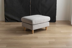 【2点セット】Mellow オットマン付き2人掛けカウチソファ