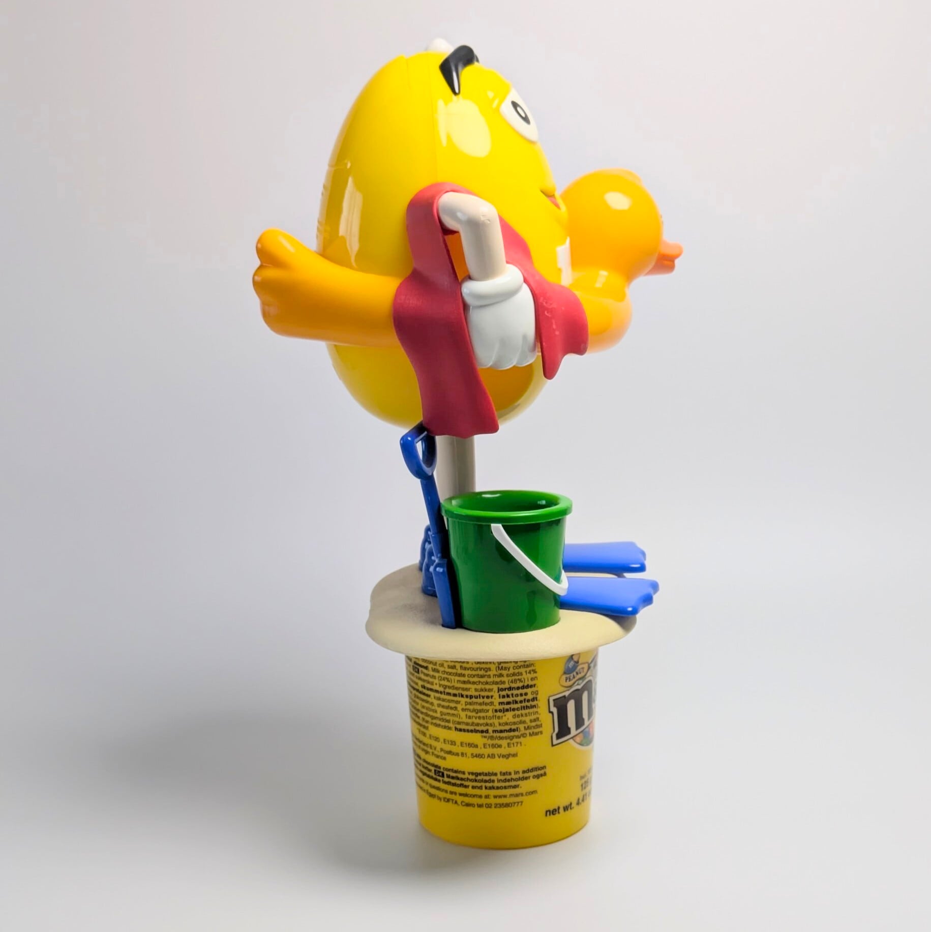 ☆ VINTAGE ☆【 m&m's ( エムアンドエムズ ) 】Summer Beach / サマービーチ / アヒル浮き輪 / ディスペンサー コレクション / イエロー 〚アメリカン雑貨 アメトイ〛