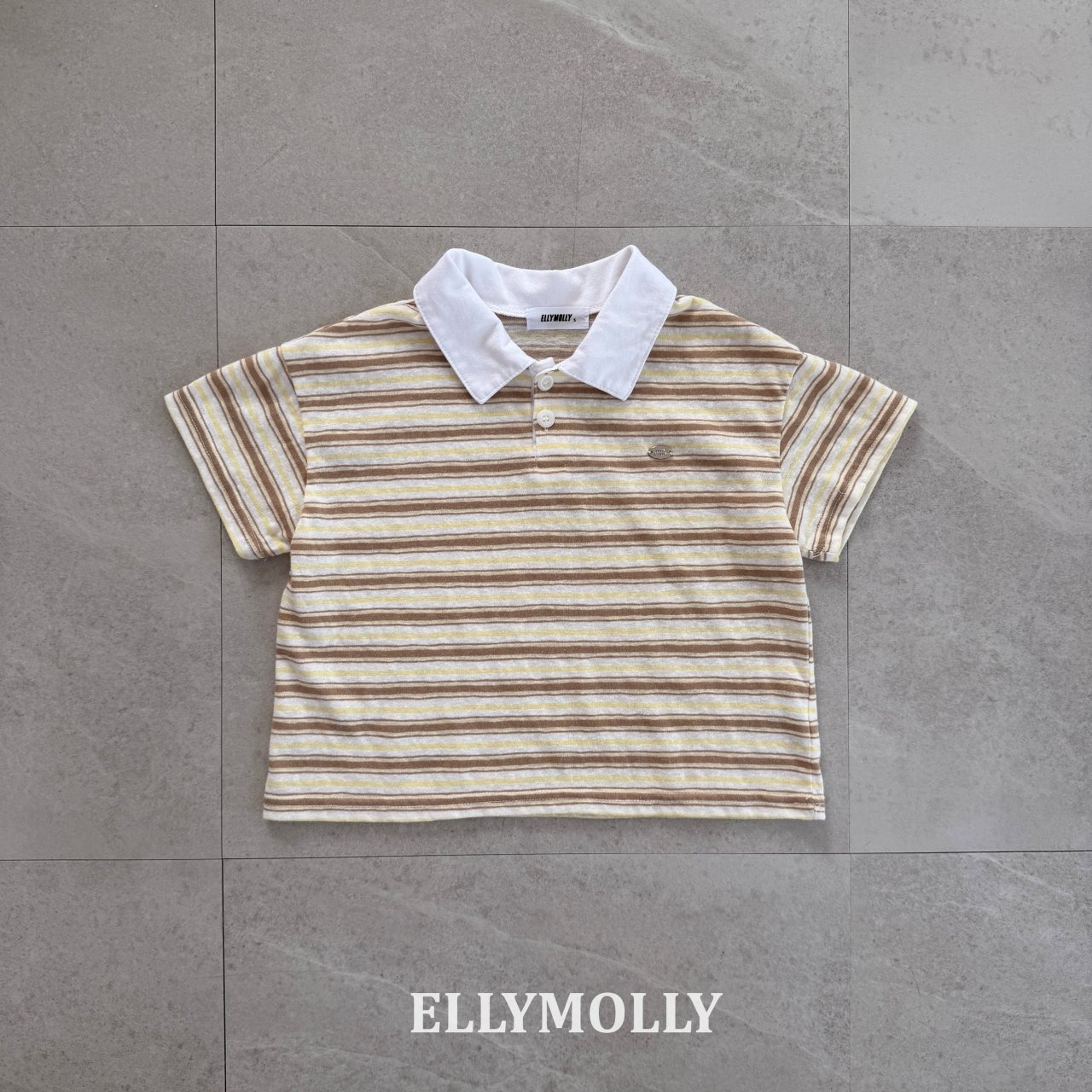[ELLYMOLLY] Smart Collar Tee / [엘리몰리] 스마트카라티