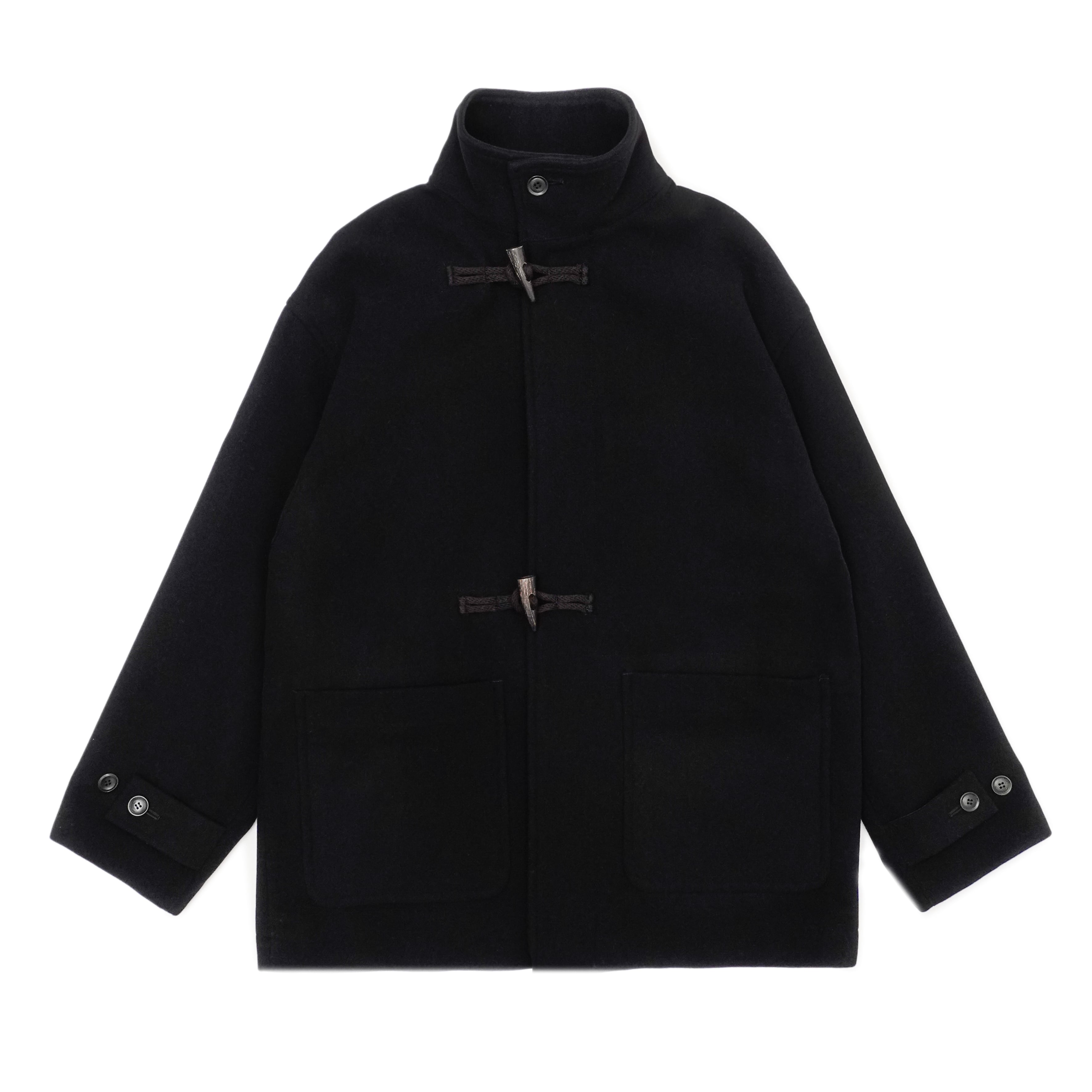 Ernie Palo Melton Half Duffle Coat (BLACK) | SO SHOP & HOSTEL