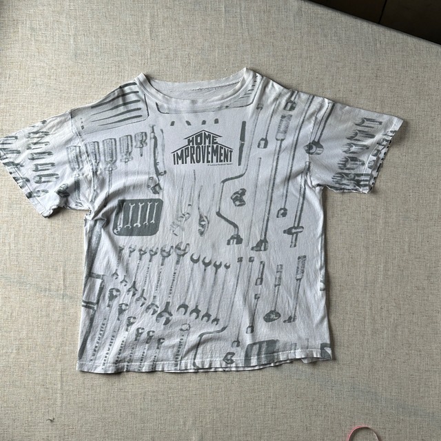 90’s All Over Print T-Shirt（Tool Motif / Transitional Stitch),Unisex XL