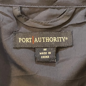 【PORT AUTHORITY】企業物 ジャケット ワンポイント 企業ロゴ 刺繍ロゴ アメリカ古着