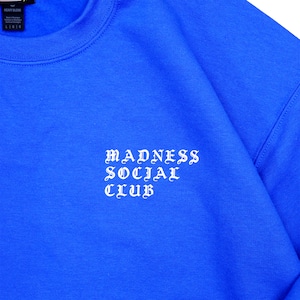 SLINK(スリンク) "MSC Zig Zag Crew Sweat"(BLU)