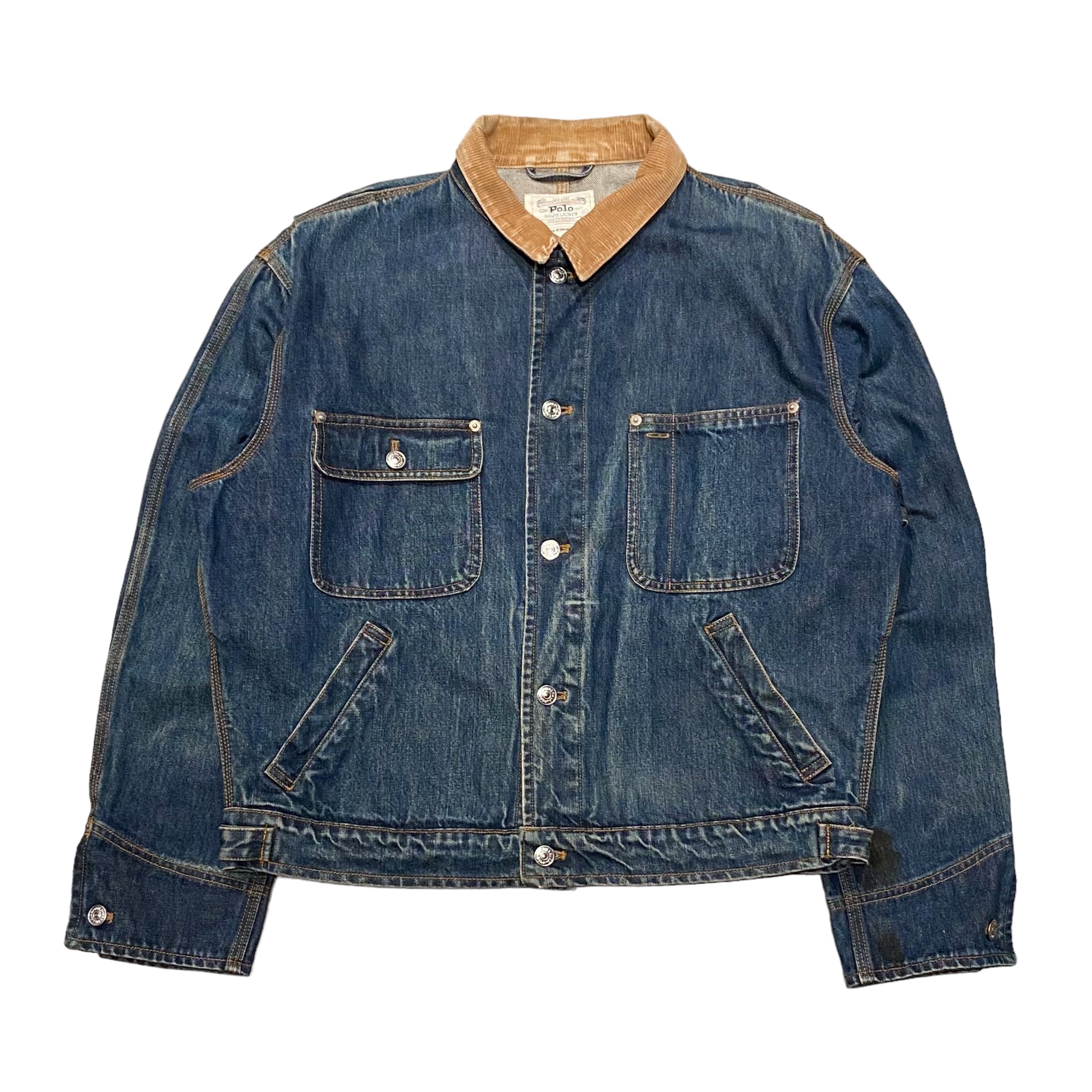 90's Polo Ralph Lauren Denim Jacket L / ポロ・ラルフローレン