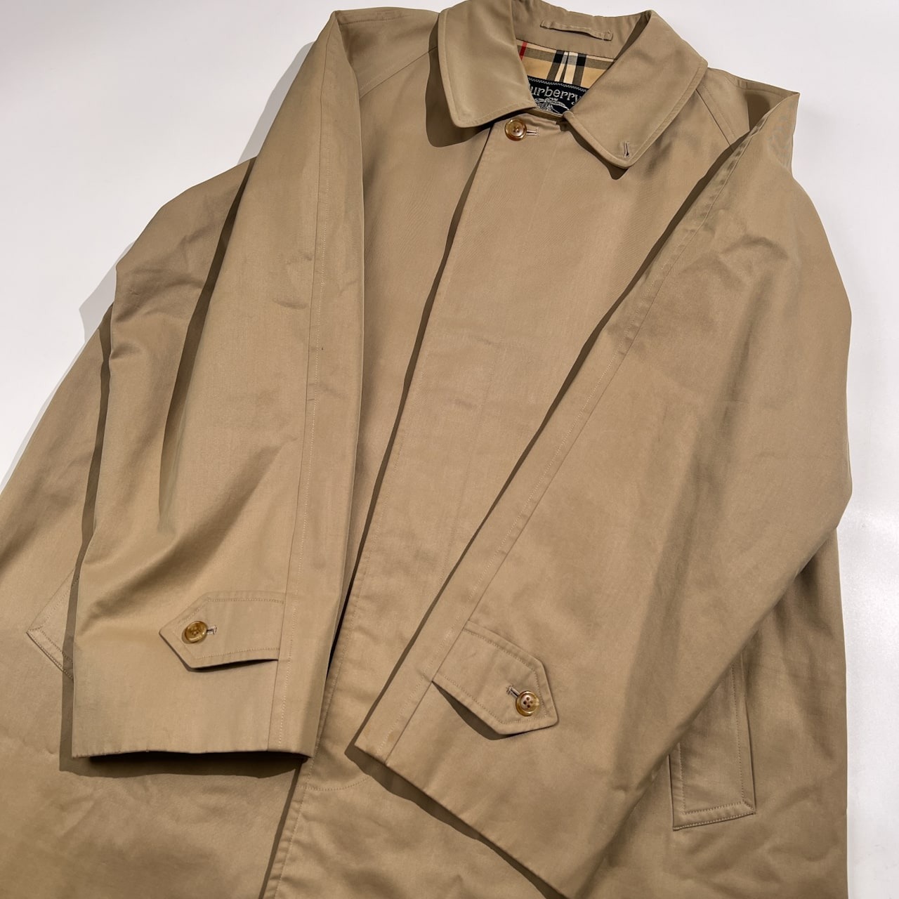 Burberry バーバリー ステンカラー バルマカーンコート ノバチェック ベージュ サイズ 94-175 /C-TK83/ビンテージ