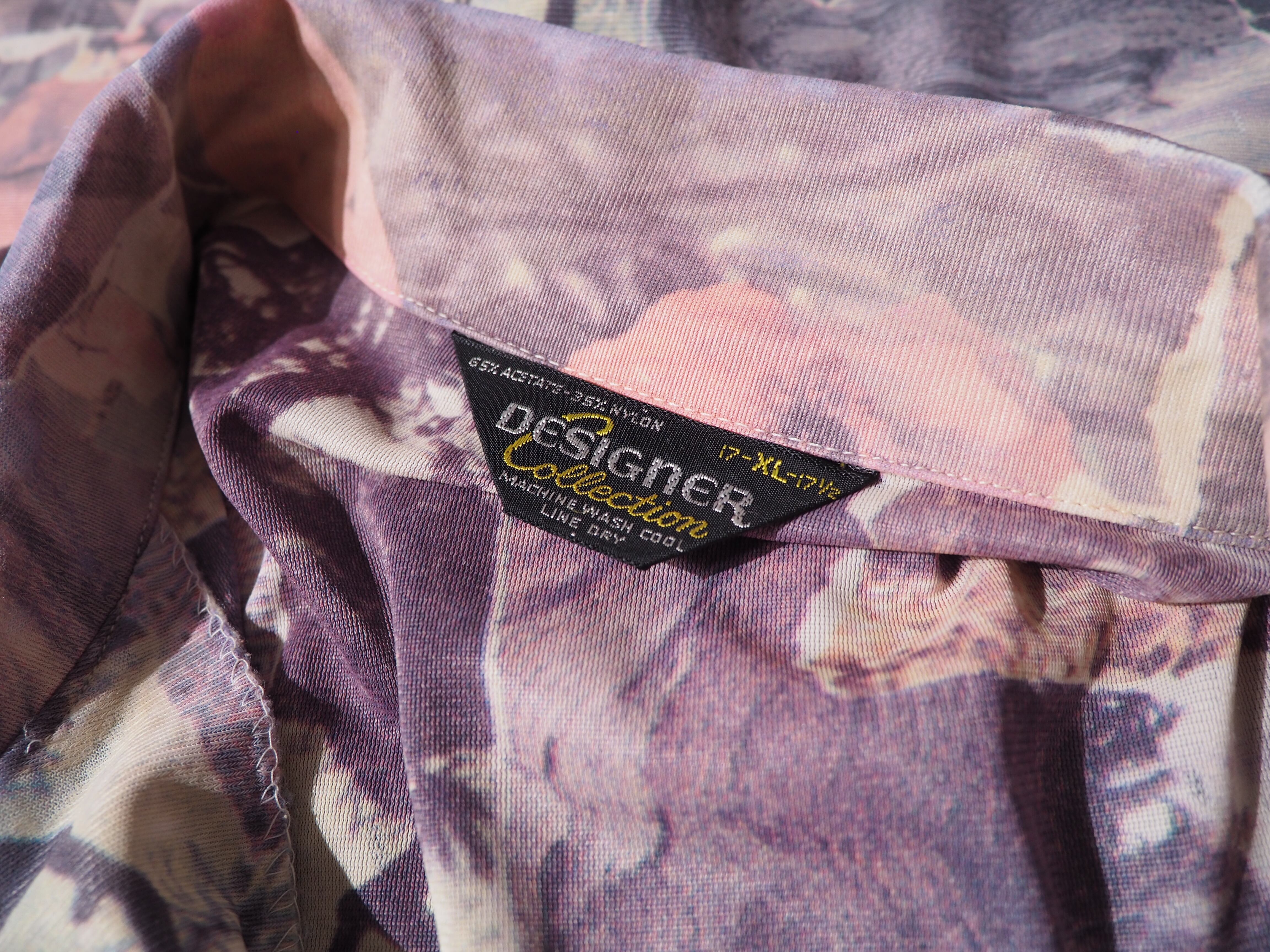 1970s Designer photo printed Design vintage shirt