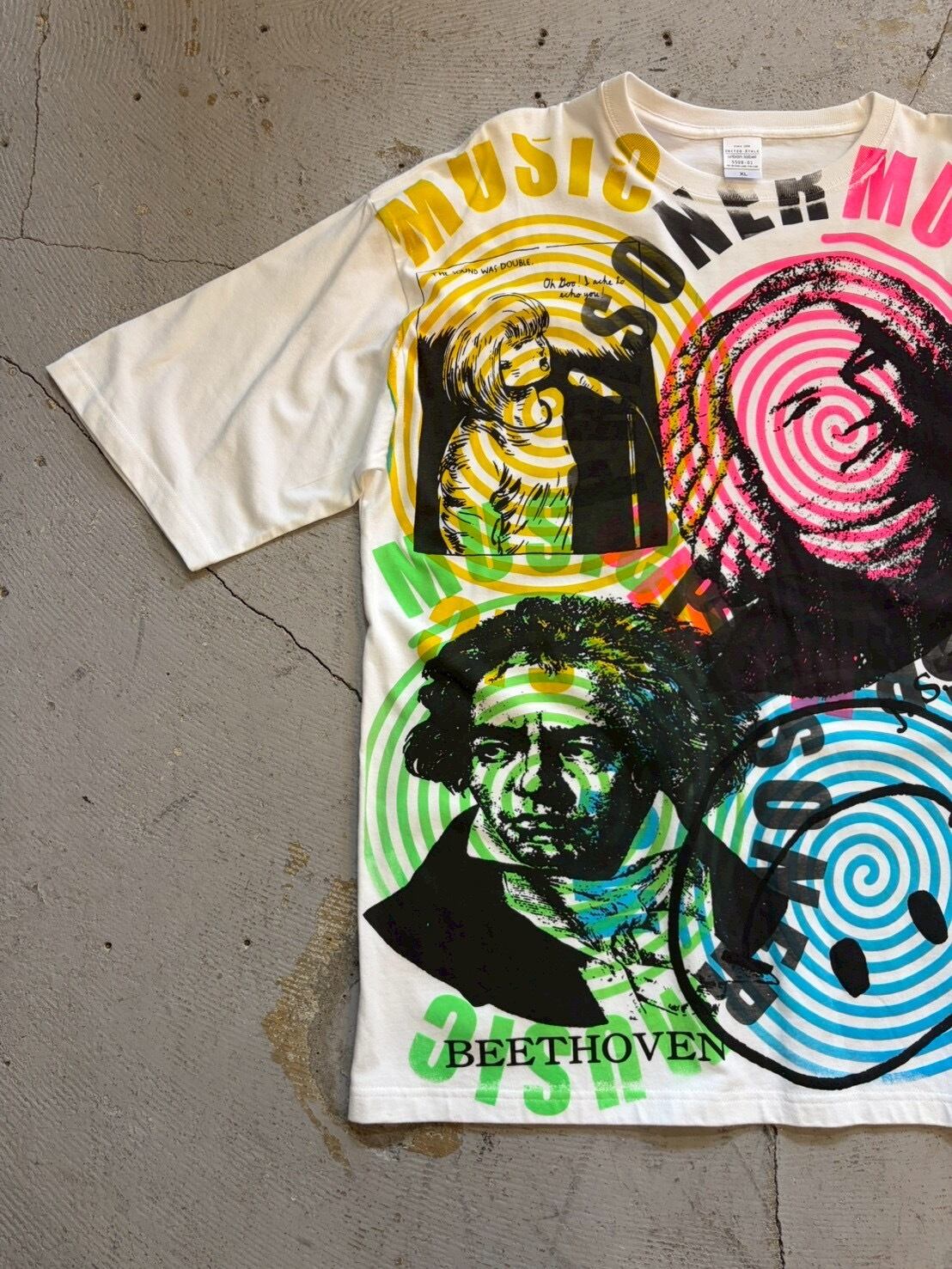 CHOOSE ME 手刷りプリントT-SHIRT | vintage clothing twoface