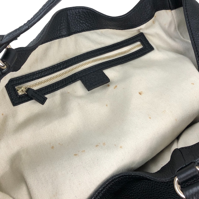 GUCCI グッチ ソーホー ショルダーバッグ ブラック タッセル レザー ホーボーバッグ vintage ヴィンテージ オールド p2pw3n