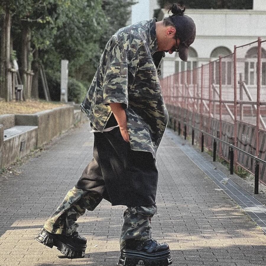 ARNODEFRANCE】CAMO SS OVERSHIRT(CAMO) | AYIN