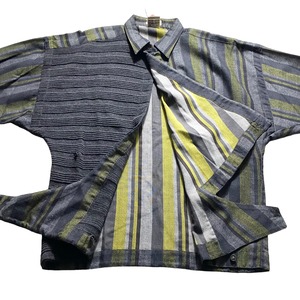 vintage GIANNI VERSACE knit switching wool shirt