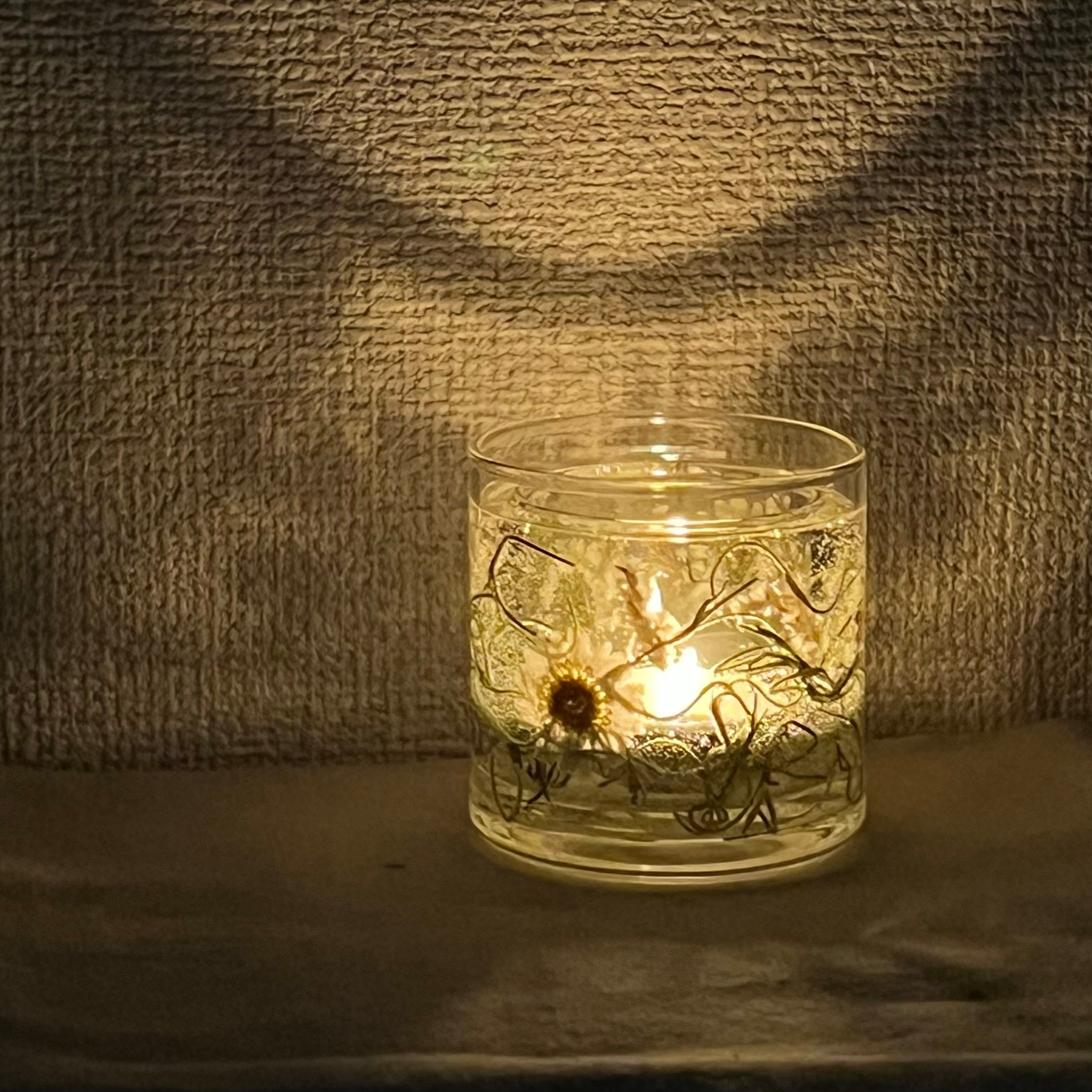 デイジーのジェルキャンドルホルダー/tea light candle付き | -SDGsな