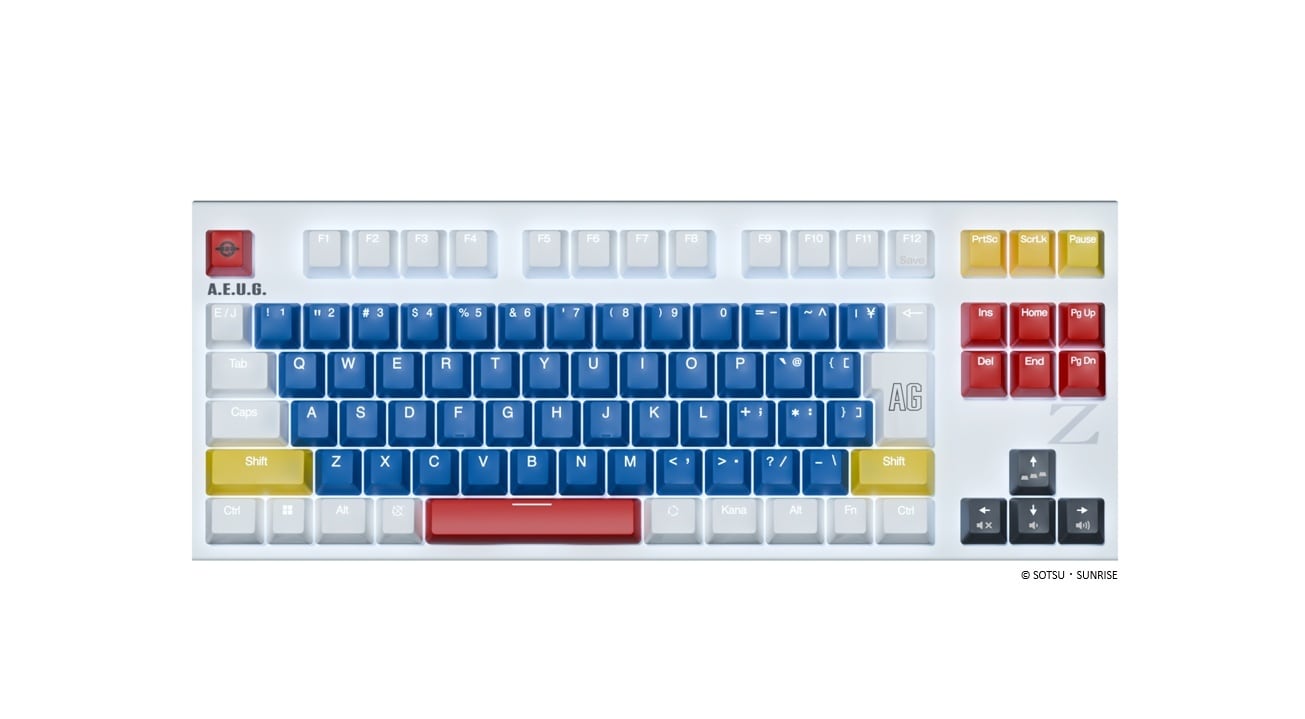 予約販売】REALFORCE GX1 Plus Zガンダム（日本語配列）X1PCZ1