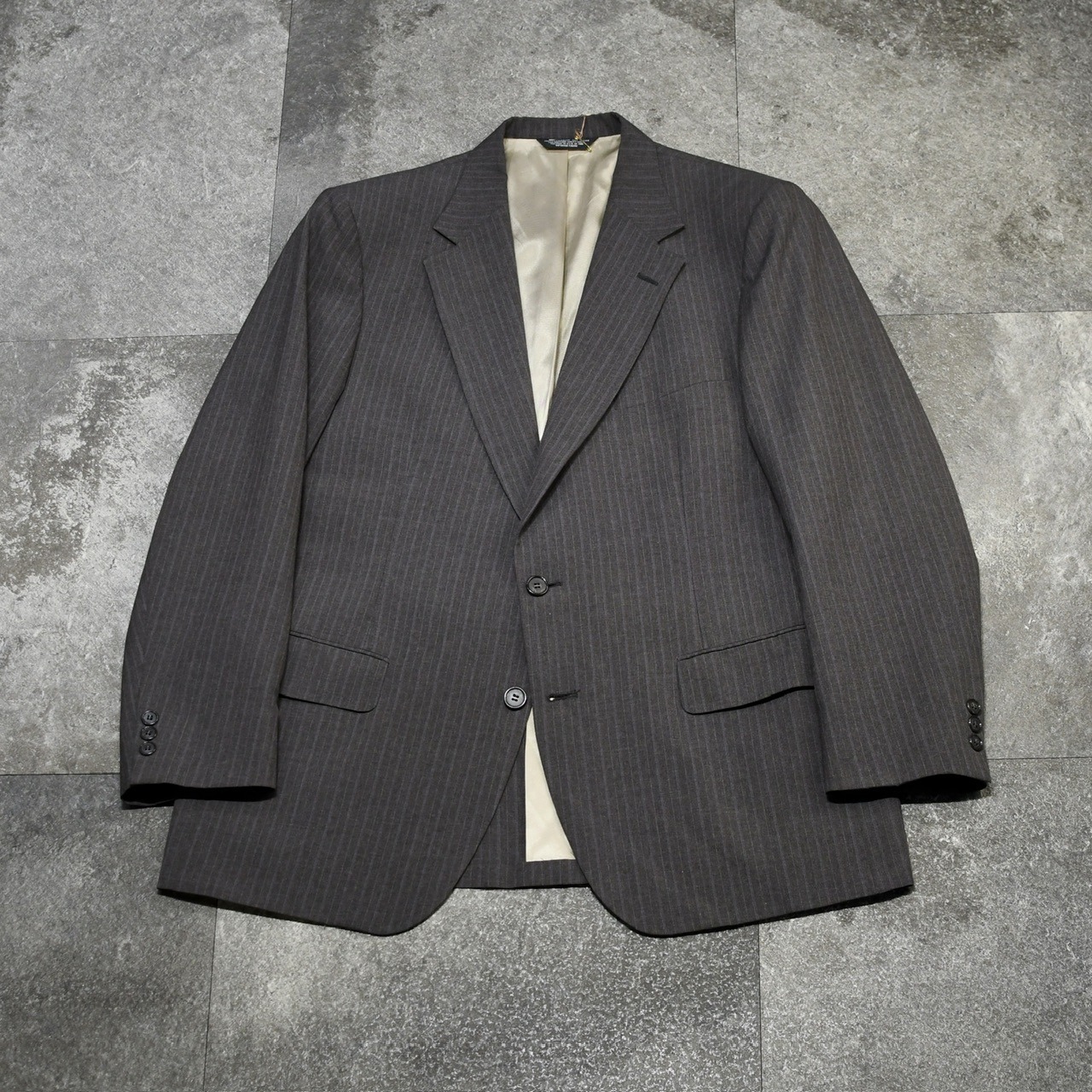 70's~ brown pinstripe set up