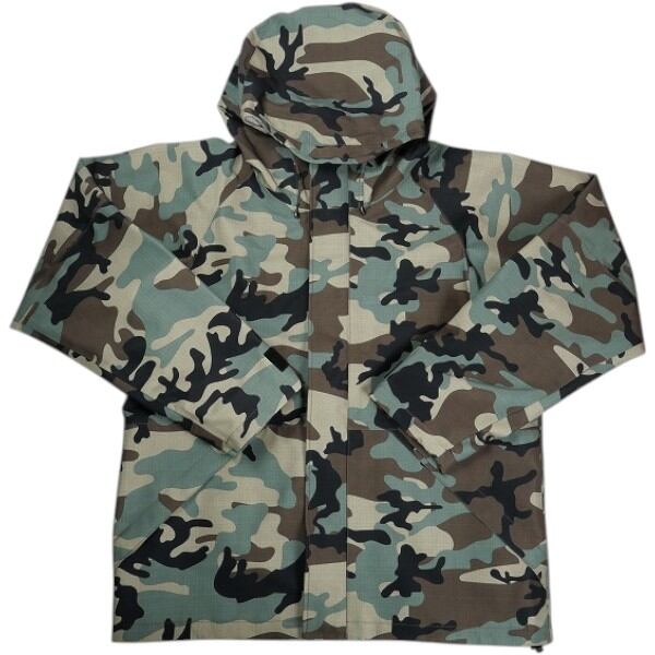 SUPREME SPELLOUT EMBROIDERED RIPSTOP TRACK JACKET-WOODLAND CAMO