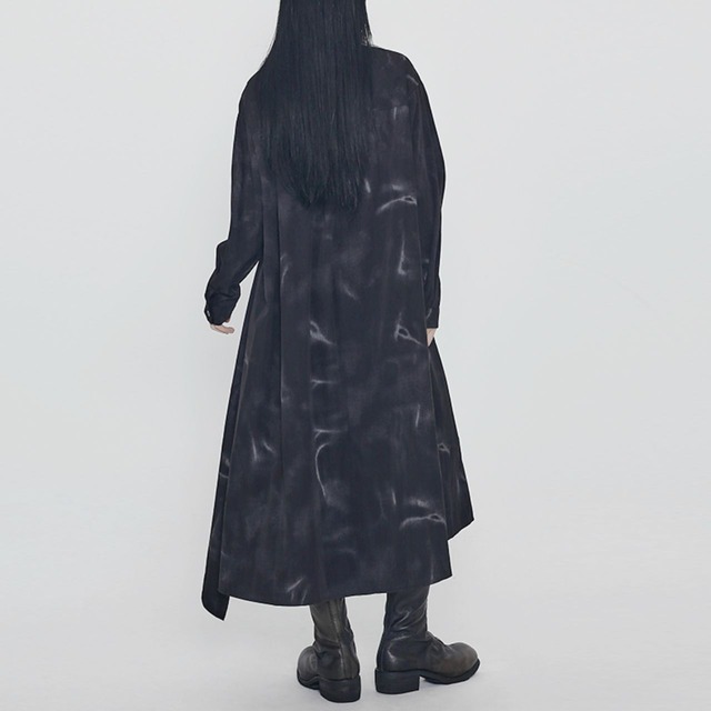 Front button long shirt dress C1028