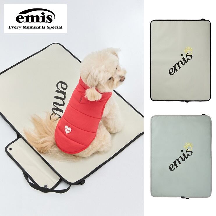 【emis】DOG WALK MAT/折り畳みペットマット 2色