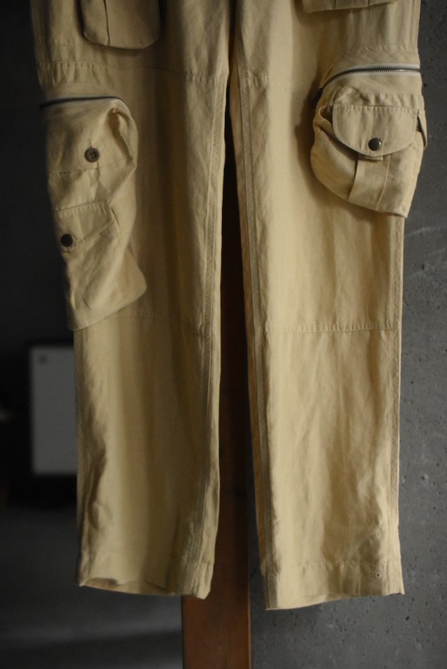 OK/90's "polo by Ralph Lauren" silk linen cargo pants