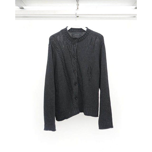 [ Professor.E ](プロフェッサーイー) 26FW-WNS-KT-01 Textured Twist Cardigan