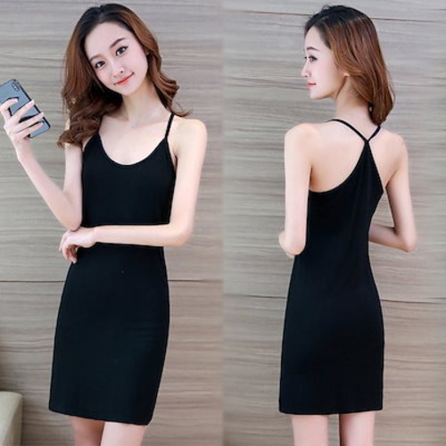 モダール スリット ワンピース レディース 夏 キャミワンピース タイトワンピース 接触冷感 韓国 ワンピース 韓国ファッション リゾートワンピース ロングワンピース キャミワンピース