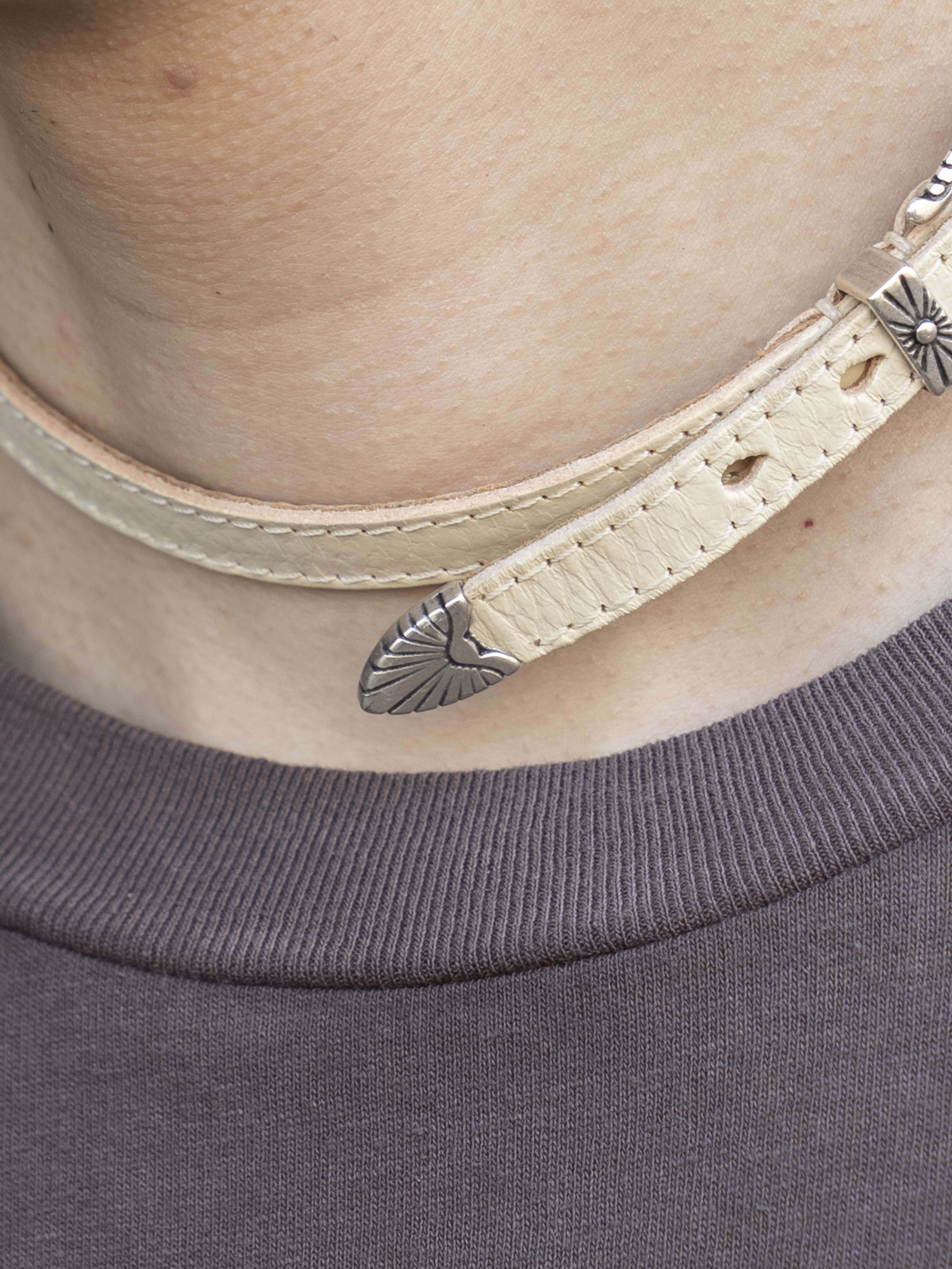 OUR LEGACY COWBOY WRAP AROUND Deep Ecru Leather A2268CD | BEST