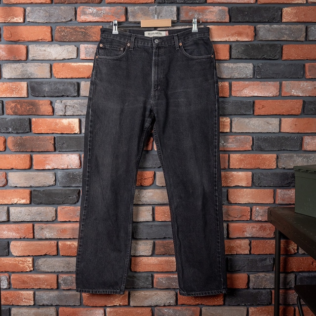 【W36 L32】Levi's 505 Black Denim "USED"  リーバイス  ブラックデニム NO.10