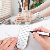 ウェアラブルメモ 3個セット バンドタイプ メモ帳 ToDo 消せるメモ 手首メモノートシリコンメモリストバンド やることリスト メモ (3個セット)