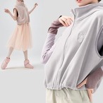 スリーブレス ジップベスト 4色展開 L1266