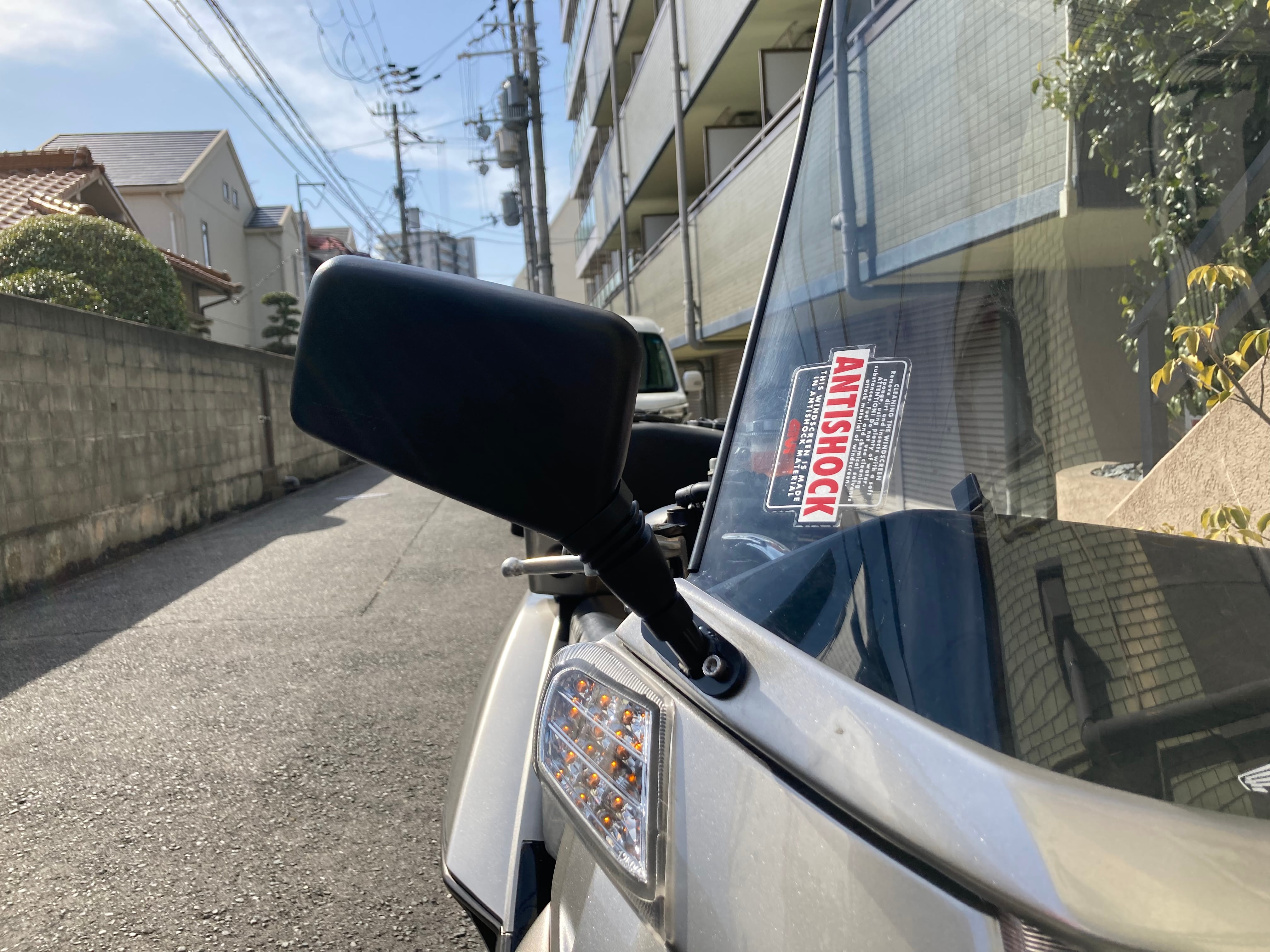 フュージョン専用　サワダサイクル　純正ショート風　ボディマウントミラー　レイセーブレンズversion左右セット - 画像5