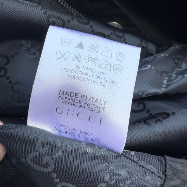 Gucci ミリタリージャケット オリーブ系 画像10