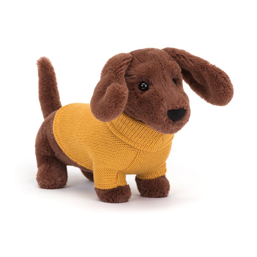 Sweater Sausage Dog Yellow_S3SDY