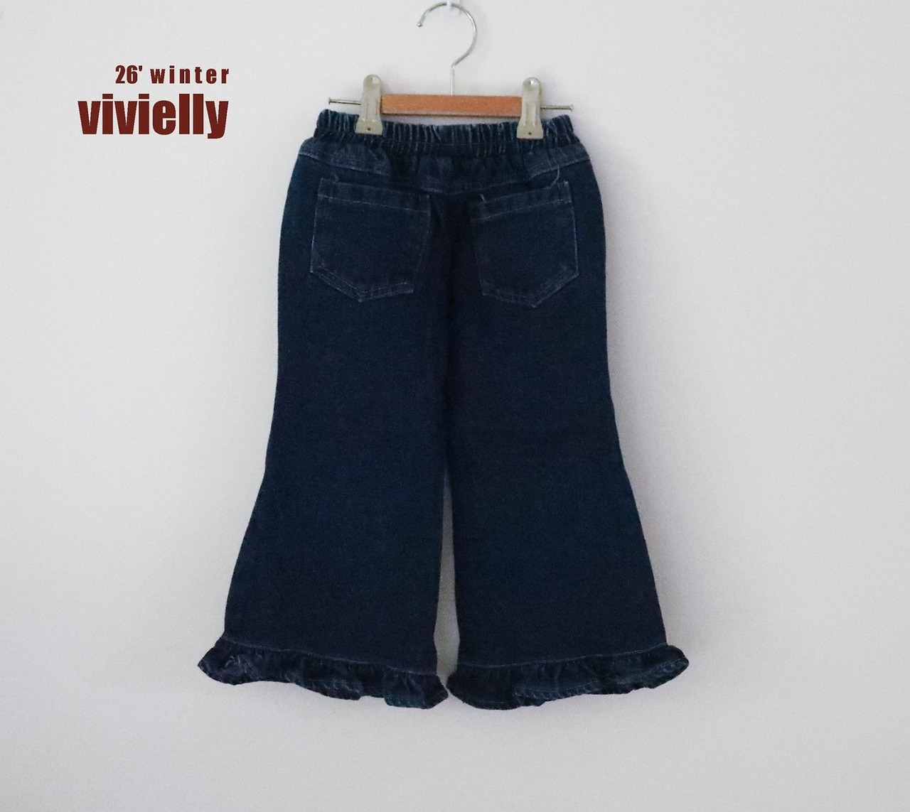 vivielly［取寄］jane frill denim pants 26winter