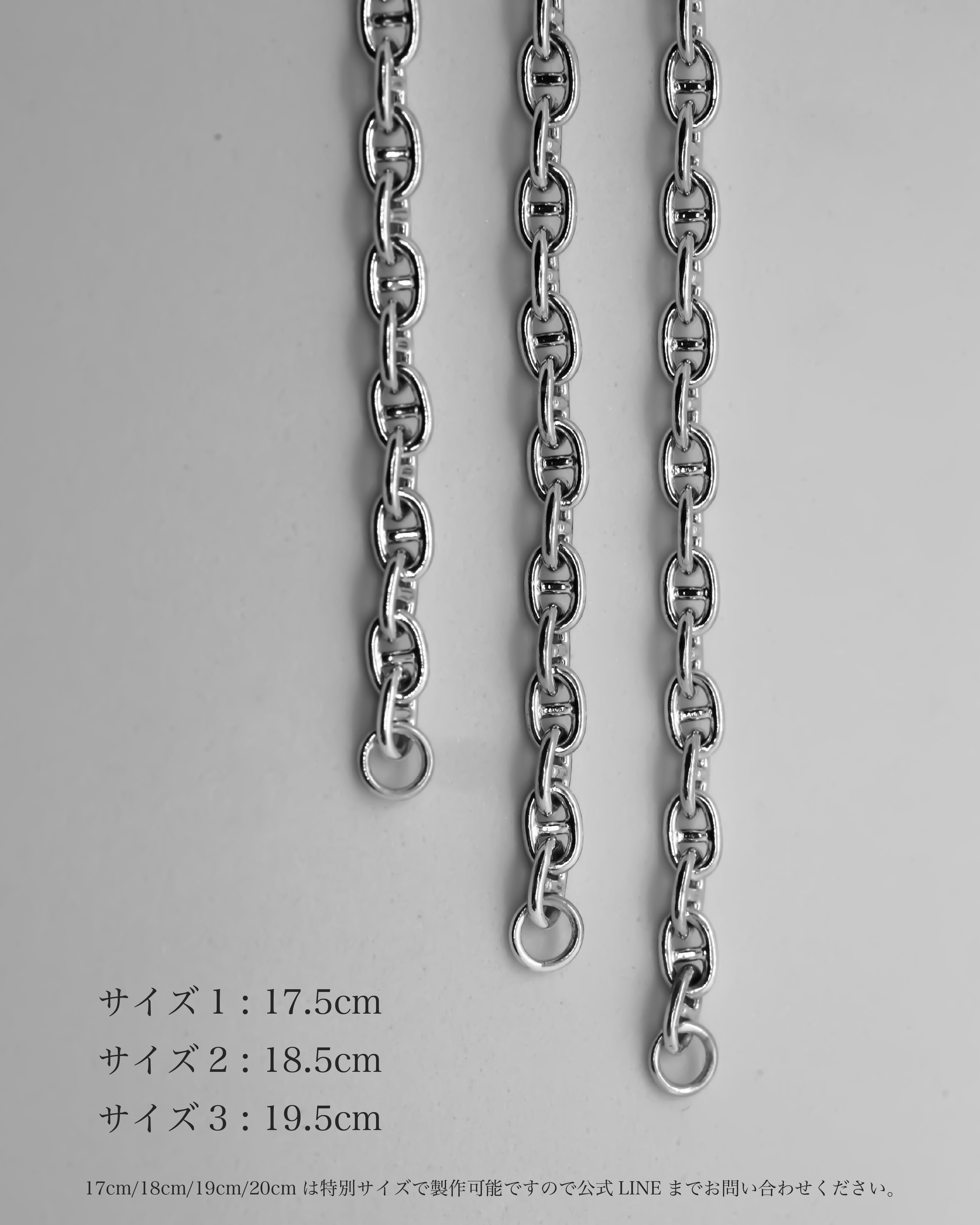 eurokenvy Silver925 Bracelet ユーロケンビー KV-592】Silver925 Anchor Chain Bracelet | EUROKENVY®︎