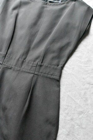 "JIL SANDER" Dark gray sleeveless one-piece