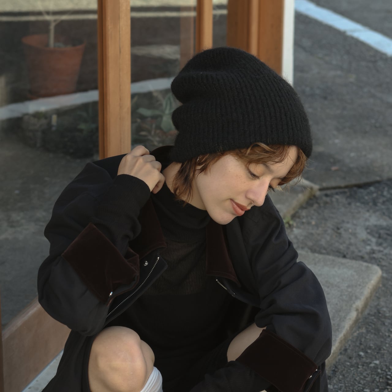loose fit beanie / black | CALME /カルム -Lifestyle Shop-