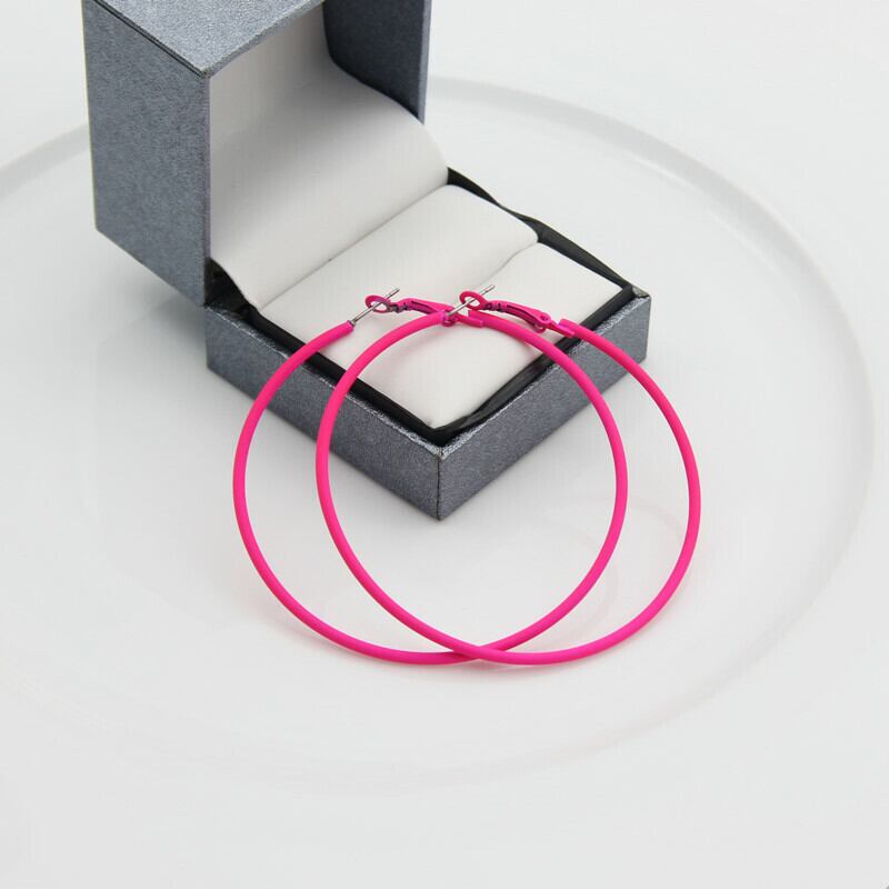 フープピアス ネオンピンク 蛍光 ネオンカラー ダンス イベント フェス クラブ 目立つ 派手 発表会