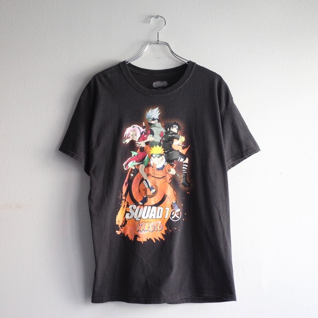 "NARUTO"『木ノ葉隠れの里第七班』 Front Printed Design Anime T-shirt s/s