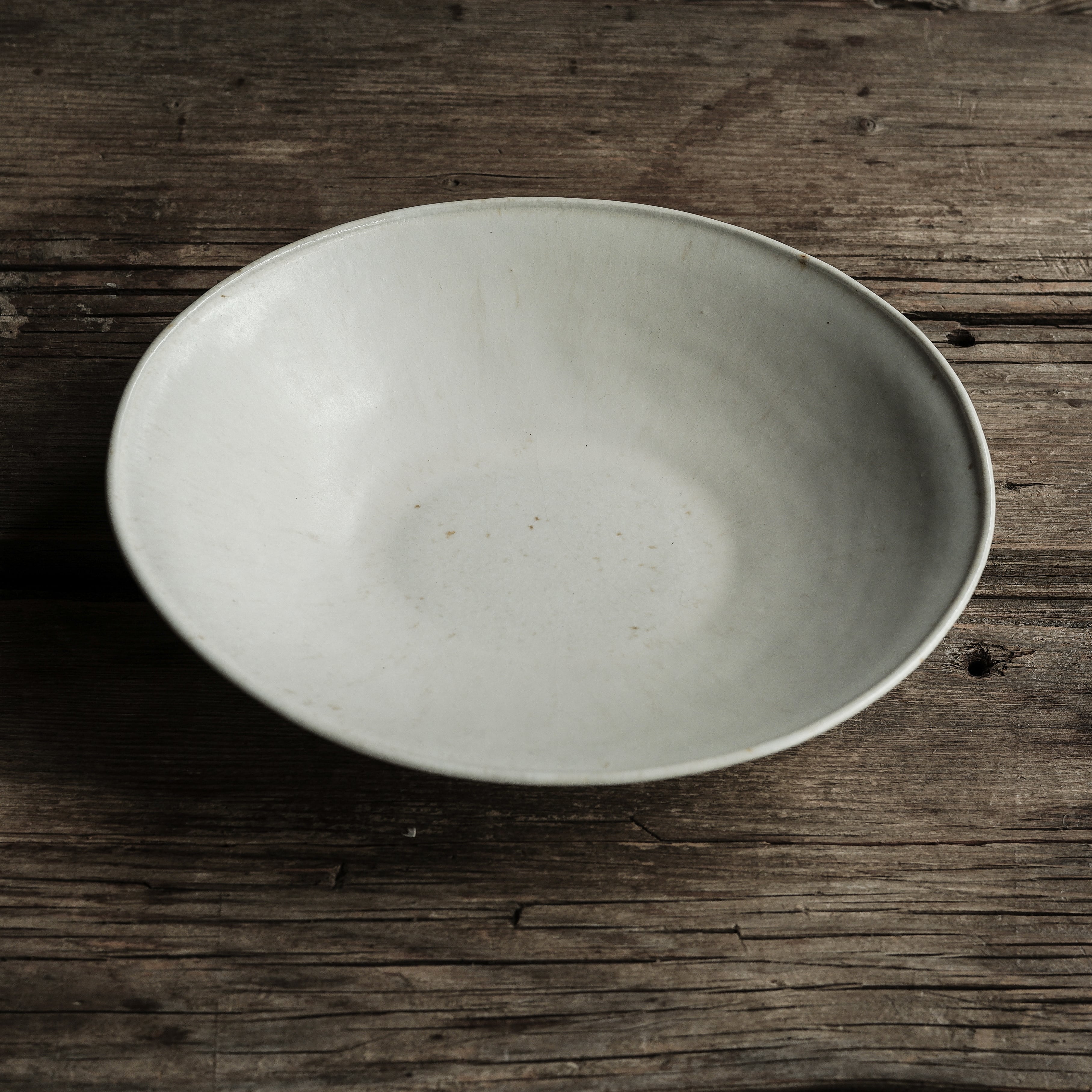 白釉楕円皿 sekiguchi noritaka