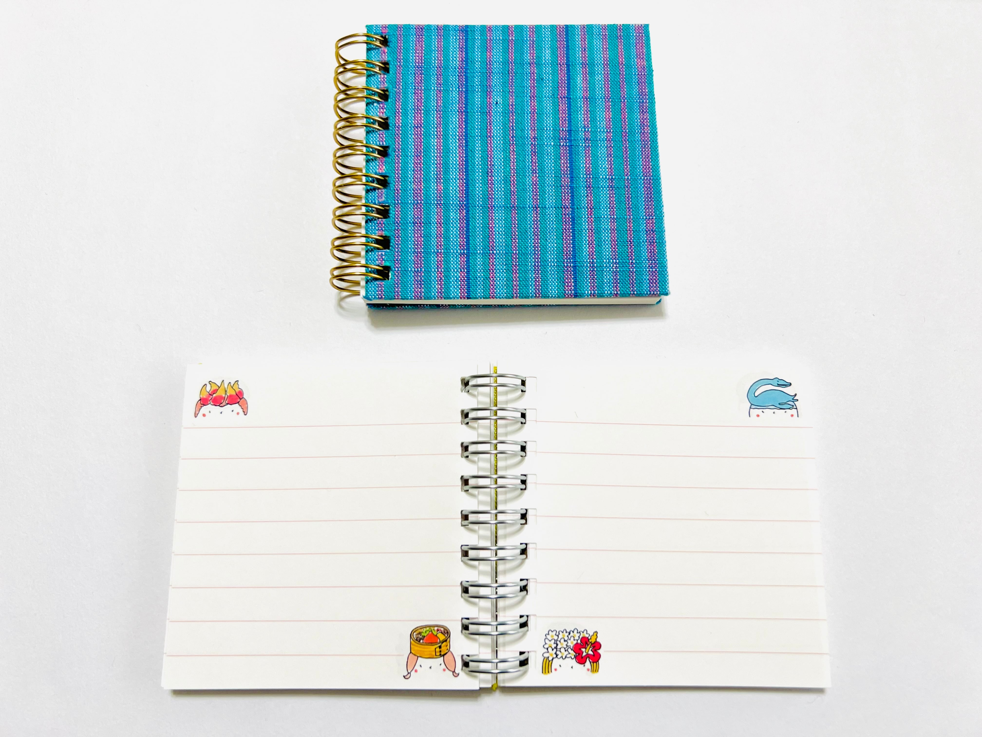 織〜る・ノート ミニ8×8 会津木綿 (福島) | yuEN