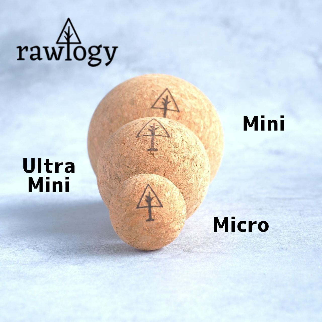 Rawlogy / Ultra Mini Set 1.4 ”Travel Cork Massage Ball | ssaw 紀伊