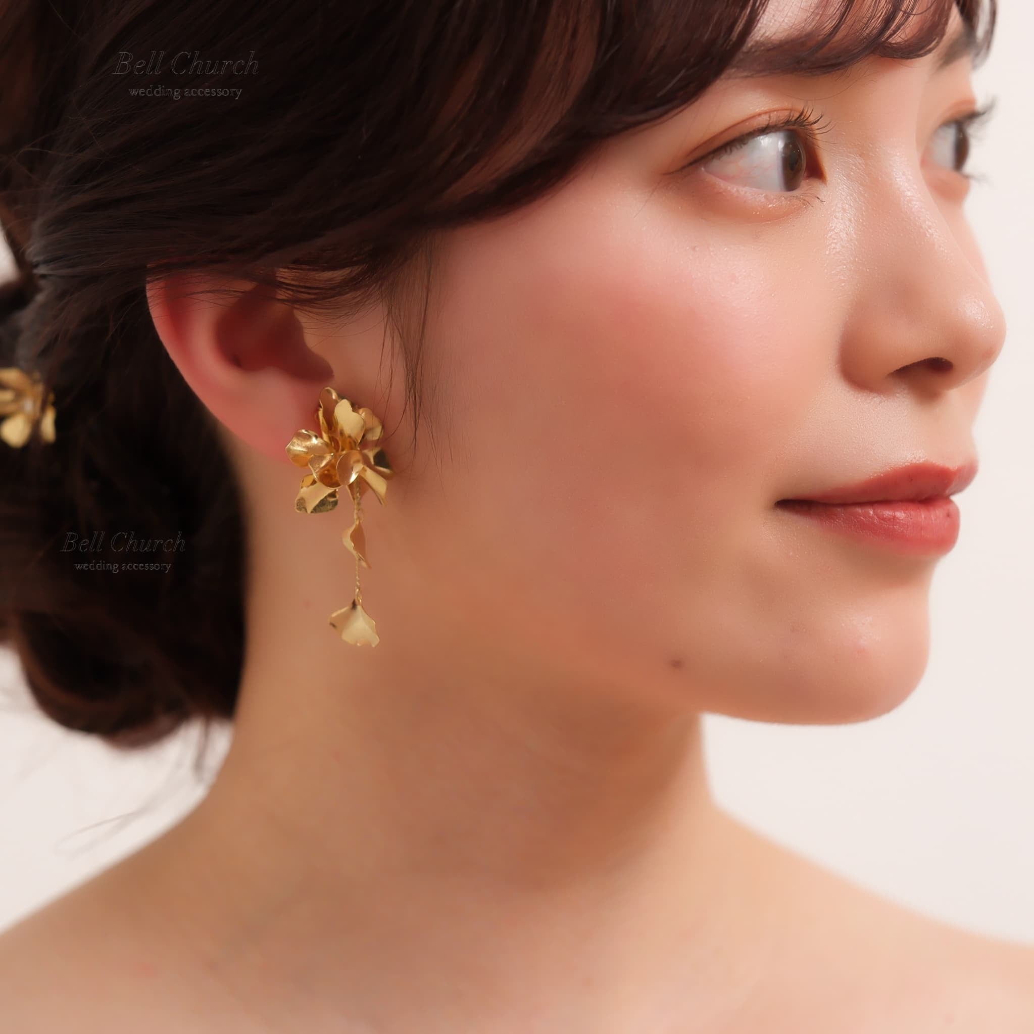 ウェディング ピアス イヤリング｜ニッケルフリー ロングピアス 揺れる