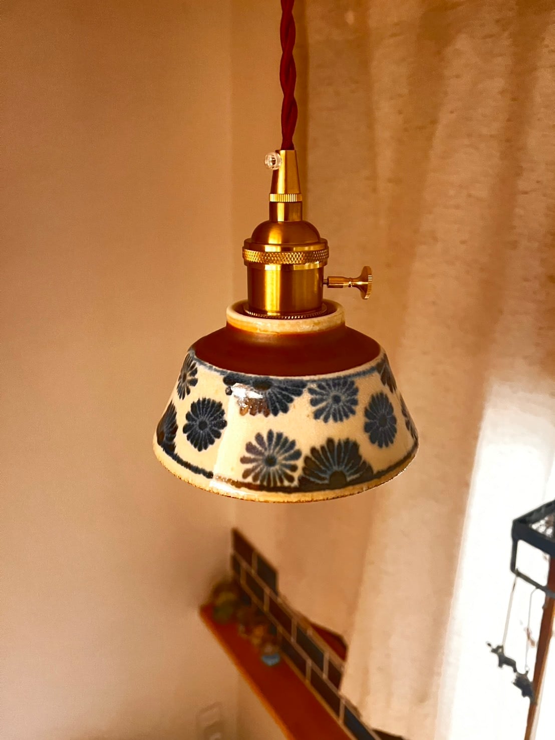光彩ノ花（こうさいのはな） 陶器ペンダントライト Japan Craft