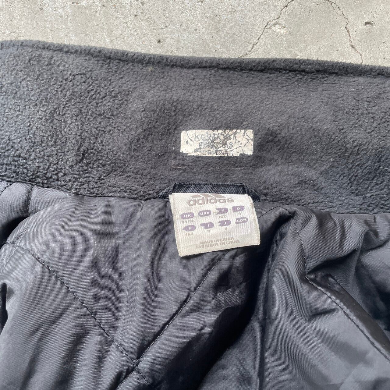 00年代 adidas アディダス ナイロンジャケット 中綿入り メンズL相当